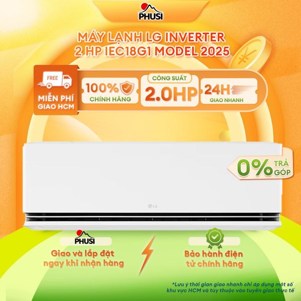 Máy lạnh LG Inverter 2 HP IEC18G1 model 2025