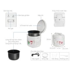 Nồi cơm điện nắp gài Panasonic 1.8 lít SR-MVN18FRAX - Chính Hãng, Mới, Full Box