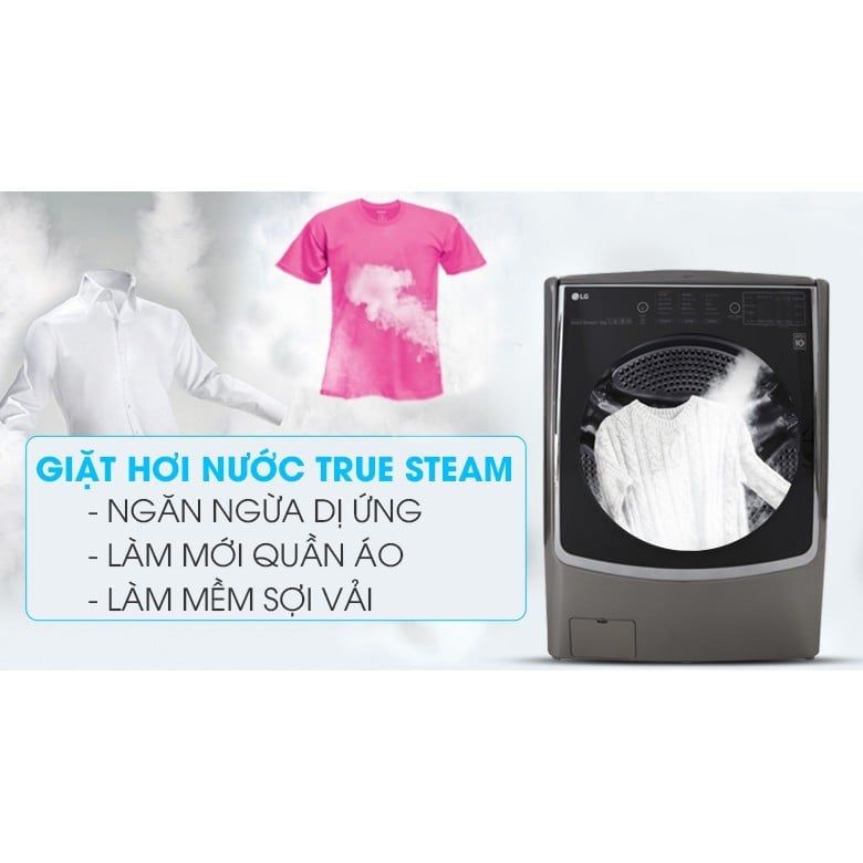 Máy Giặt Sấy Lồng Ngang LG Inverter giặt 21 kg - sấy 12 kg F2721HTTV