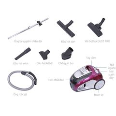 Máy hút bụi Electrolux ZVE4110FL - Máy hút bụi siêu sạch, gọn nhẹ - Chính Hãng, Mới, Full Box