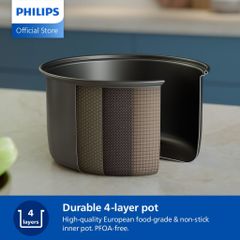Nồi cơm điện Philips Series 1000 HD3008/30 1.8 lít 780W - Hàng Chính Hãng