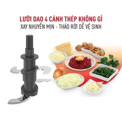 Máy xay đồ ăn Tefal 3 trong một MB520138 - 300W, 400ml - hàng thật / Bảo hành 02 Năm