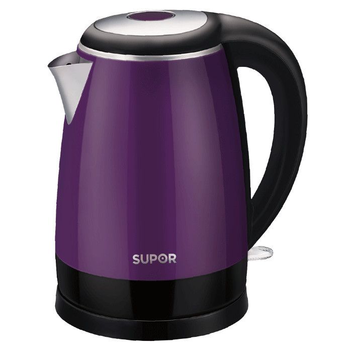 SWF17S18AVN Ấm đun Bình Đun Siêu Tốc hai lớp lòng inox 304 vỏ chống bỏng cao cấp SUPOR SWF17S18AVN 1.7L (Tím Đen)