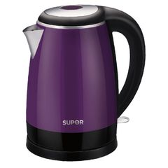 SWF17S18AVN Ấm đun Bình Đun Siêu Tốc hai lớp lòng inox 304 vỏ chống bỏng cao cấp SUPOR SWF17S18AVN 1.7L (Tím Đen)