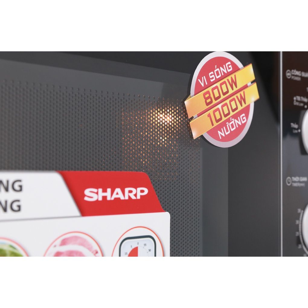 Lò vi sóng có nướng Sharp R-G302VN-S 23 lít - Chính Hãng, Mới, Full Box