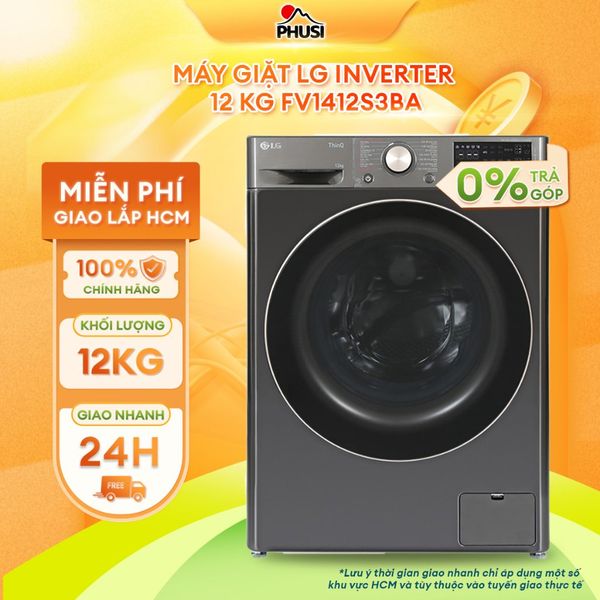 Máy giặt LG Inverter 12 kg FV1412S3BA -