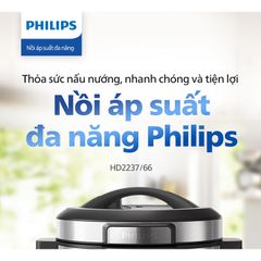 Nồi áp suất điện Philips HD2237/66 6 lít | 1190 - 1415W Hàng Chính Hãng
