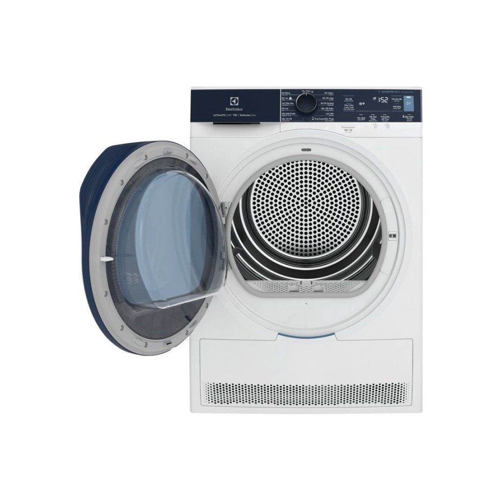 Máy Sấy Bơm Nhiệt Lồng Ngang Electrolux 8 kg EDH803Q7WB
