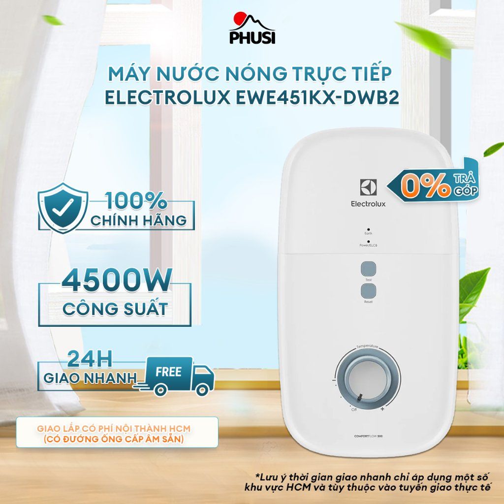 Máy nước nóng trực tiếp Electrolux EWE451KX-DWB2