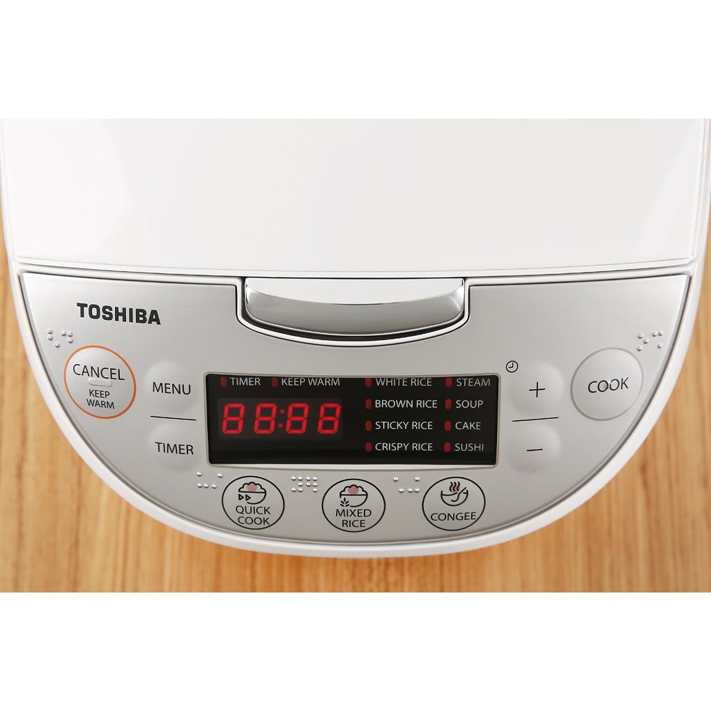 Nồi cơm điện tử Toshiba 1 lít RC-10DH2PV(W) - Chính Hãng, Mới, Full Box