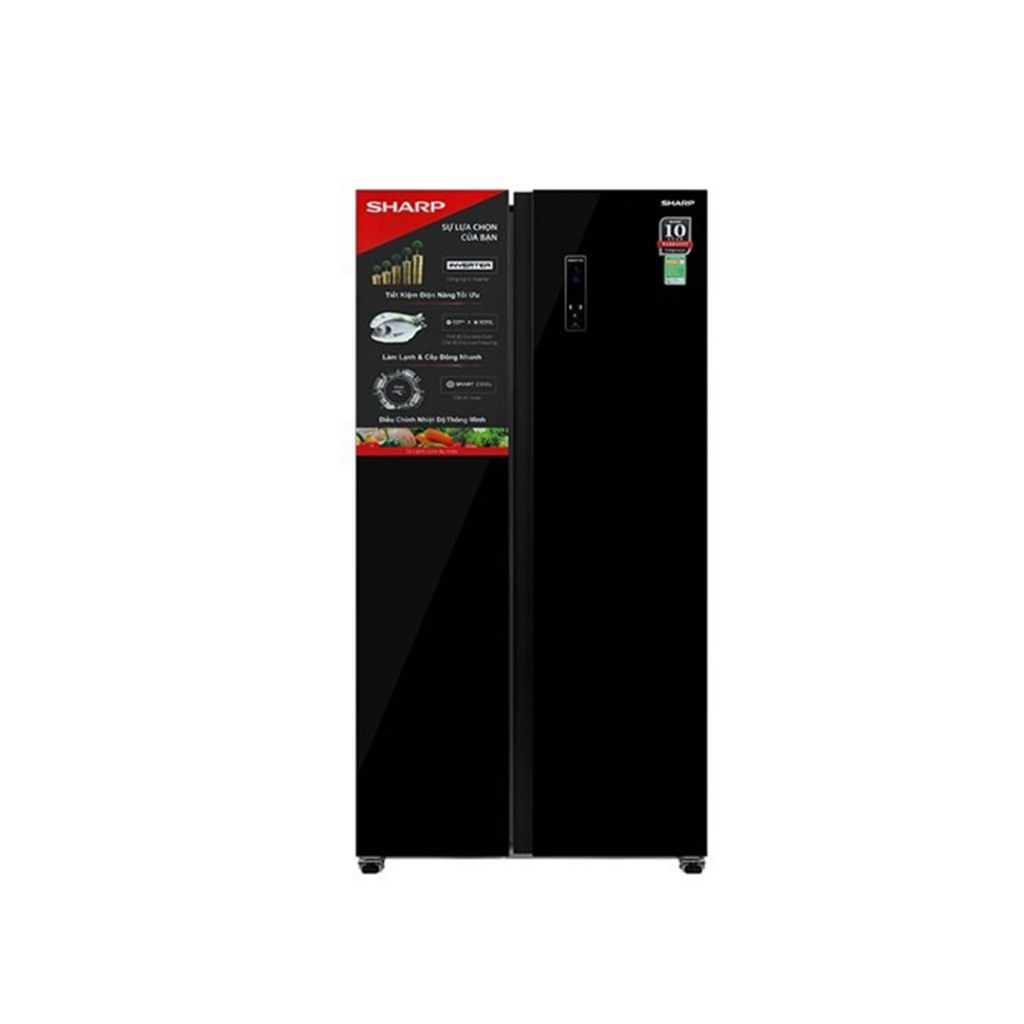 Tủ lạnh Sharp Inverter 442 lít Side By Side SJ-SBX440VG-BK