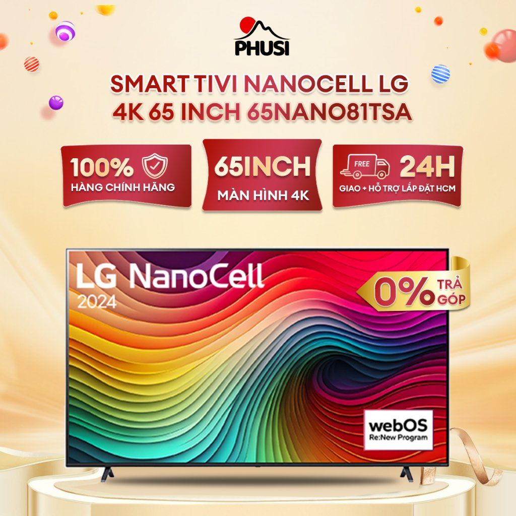 Smart Tivi NanoCell LG 4K 65 Inch 65NANO81TSA