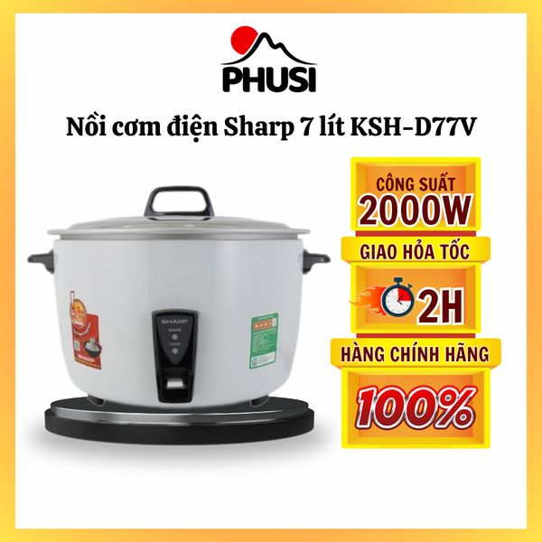 Nồi Cơm Điện Sharp KSH-D77V