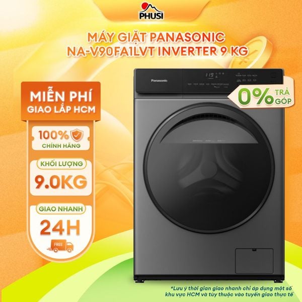 Máy giặt Panasonic NA-V90FA1LVT Inverter 9 Kg cửa ngang