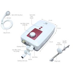 Máy nước nóng trực tiếp Electrolux EWE451GX-DWR màu trắng phối đỏ