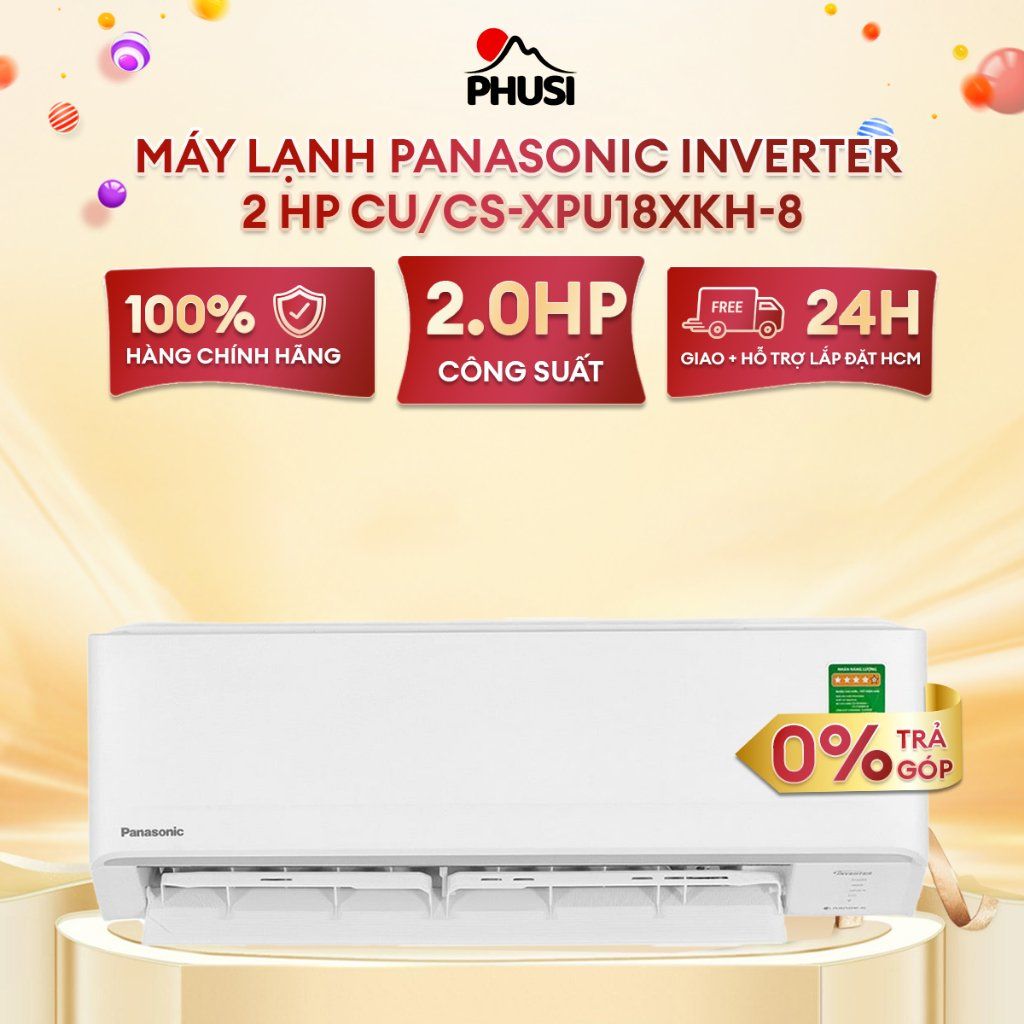 Máy lạnh Panasonic Inverter 2 HP CU/CS-XPU18XKH-8