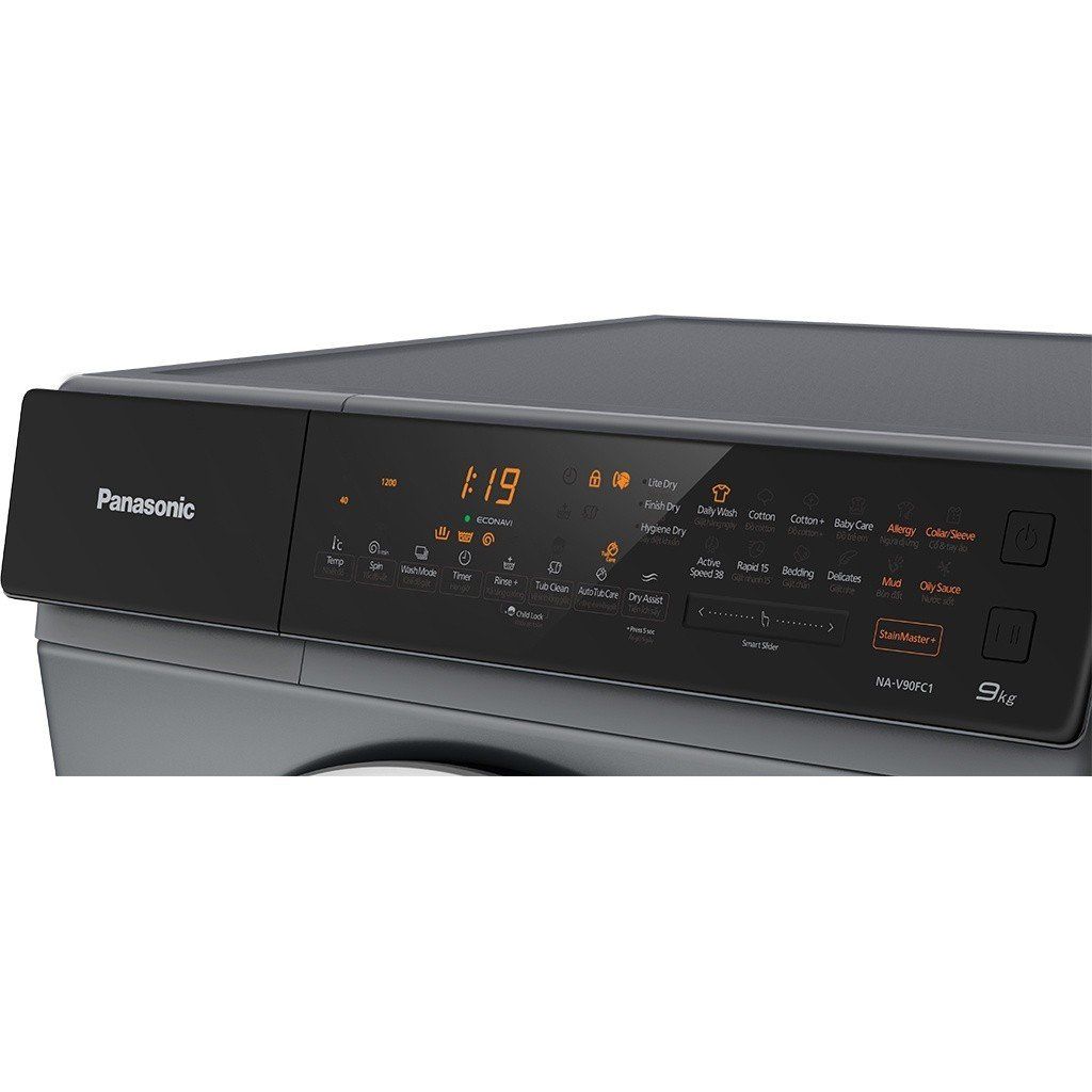 Máy Giặt Sấy Lồng Ngang Panasonic 9KG NA-V90FC1LVT 16 chế độ giặt