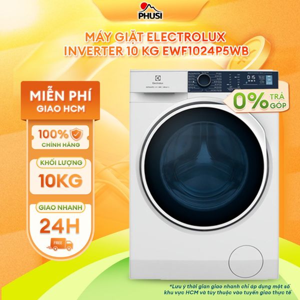 Máy giặt Electrolux Inverter 10 kg EWF1024P5WB
