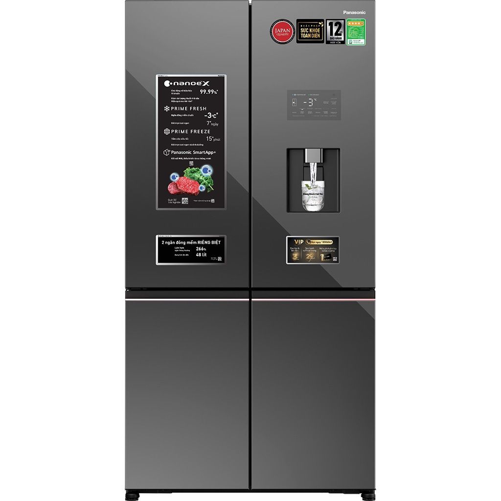 Tủ lạnh Panasonic Inverter 621 lít NR-XY680YMMV [Giao lắp miễn phí HCM] Bảo hành chính hãng