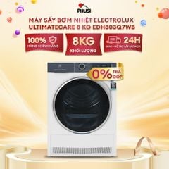 Máy Sấy Bơm Nhiệt Lồng Ngang Electrolux 8 kg EDH803Q7WB