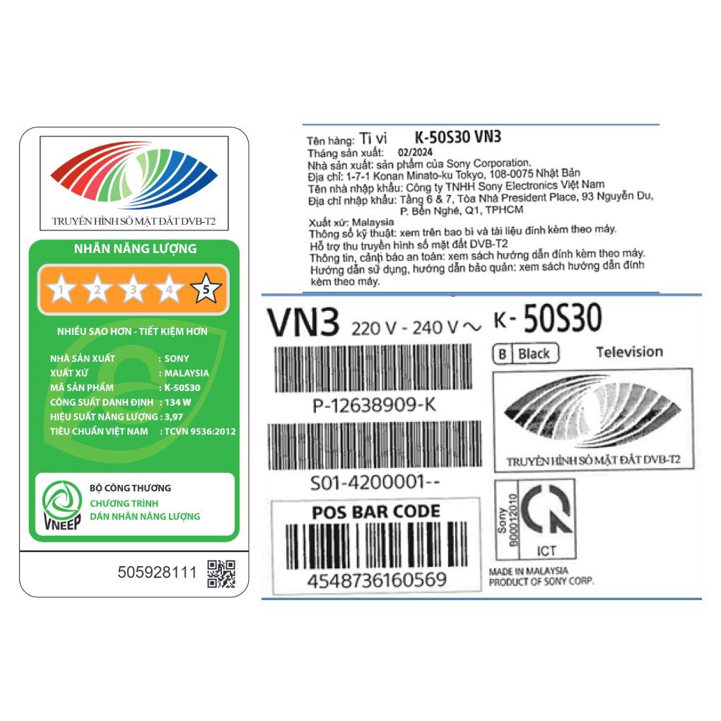 Google Tivi Sony 4K 43 inch K-43S30 - Google Assistant có tiếng Việt