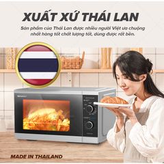 Lò Vi Sóng Cơ Có Nướng Sharp R-G251TV-SL 25L 5 Mức Công Suất Bảo Hành 12 tháng
