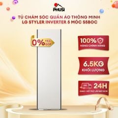 Tủ chăm sóc quần áo thông minh LG Styler Inverter 5 móc S5BOC -