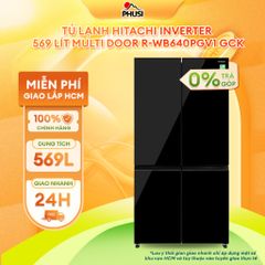 Tủ lạnh Hitachi Inverter 569 lít Multi Door R-WB640PGV1 GCK [MIỄN PHÍ GIAO LĂP HCM]