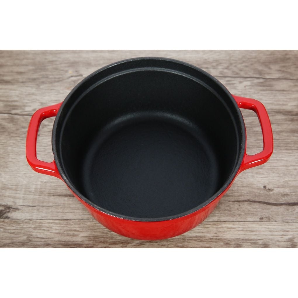 Nồi gang đúc tráng men chống dính Rapido - Nồi gang nhiều size 20cm, 22cm, 24cm RK20-RD RK22-RD RK24-RD