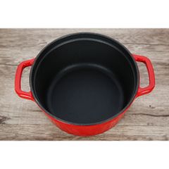 Nồi gang đúc tráng men chống dính Rapido - Nồi gang nhiều size 20cm, 22cm, 24cm RK20-RD RK22-RD RK24-RD