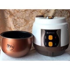 Nồi cơm điện Niêu SUPOR CFXB50YB13VN-RD-50 1.8L - Lòng nồi 2mm phủ chống dính Điều khiển 2 nút nhấn nấu và giữ ấm