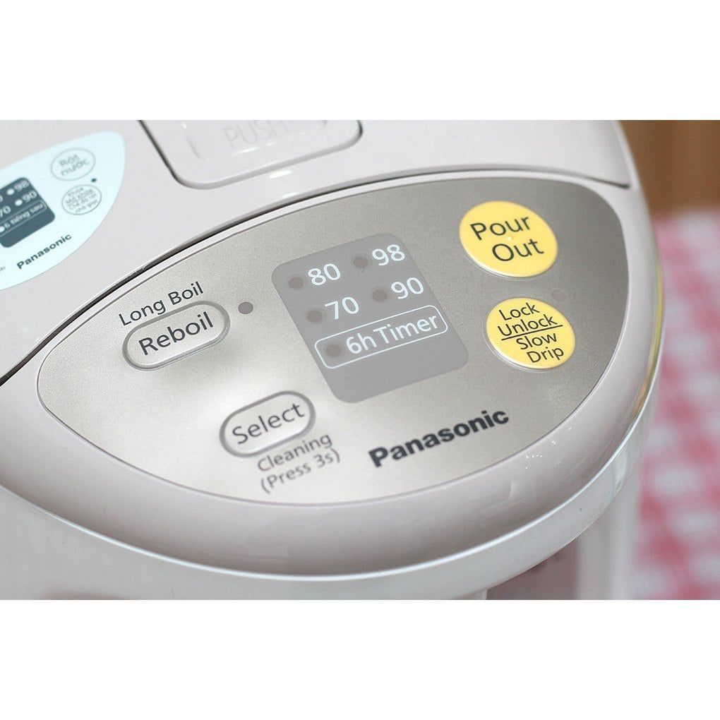 Bình thủy điện Panasonic NC-EG4000CSY 4 lít - Máy nấu nước ăn mì của hàng tiện lợi, văn phòng - Hàng Chính Hãng