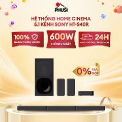 Dàn âm thanh Bộ loa thanh Sony HT-S40R 600W Điều khiển qua Bluetooth