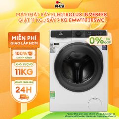 Máy Giặt Sấy Lồng Ngang Electrolux Inverter  giặt 11kg/sấy 7kg EWW1123P5WC [GIAO LẮP MIỄN PHÍ HCM]