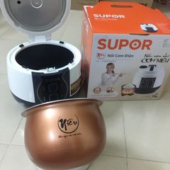 Nồi cơm điện Niêu SUPOR CFXB50YB13VN-RD-50 1.8L - Lòng nồi 2mm phủ chống dính Điều khiển 2 nút nhấn nấu và giữ ấm