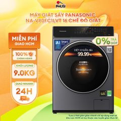 Máy Giặt Sấy Lồng Ngang Panasonic 9KG NA-V90FC1LVT 16 chế độ giặt
