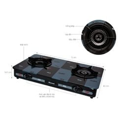 Bếp Gas Rinnai RV-715SLIM(GL-PE)