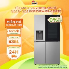 Tủ lạnh LG Inverter 635 lít Side By Side InstaView GR-G257SV