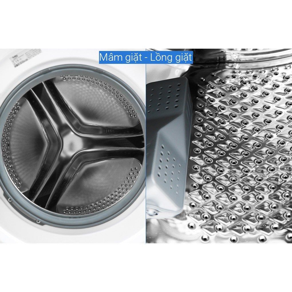 Máy Giặt Lồng Ngang Beko Inverter 8 kg WCV10649XWST - [MIỄN PHÍ VẬN CHUYỂN - LẮP ĐẶT]