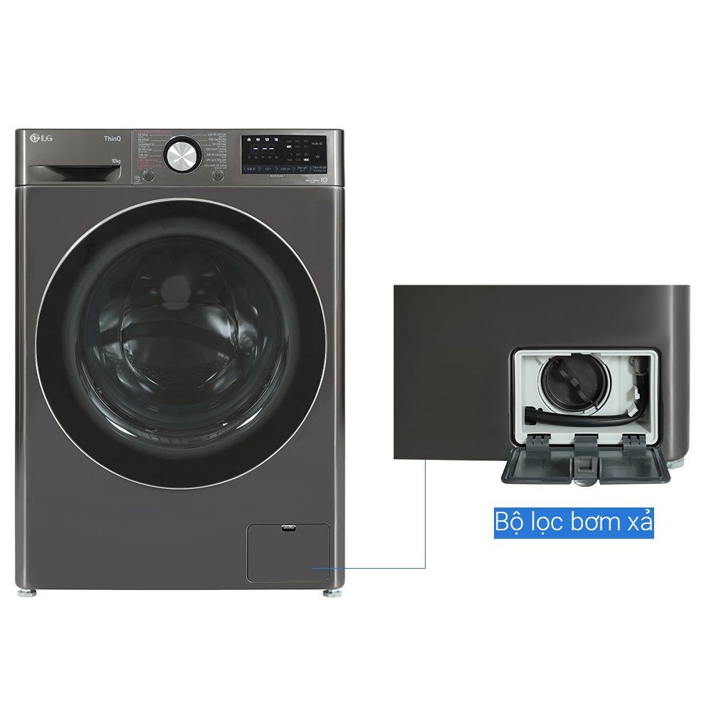 Máy Giặt Lồng Ngang LG AI DD Inverter 10 kg FV1410S4B
