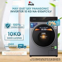 Máy giặt sấy Panasonic Inverter 10 kg NA-S106FC1LV -