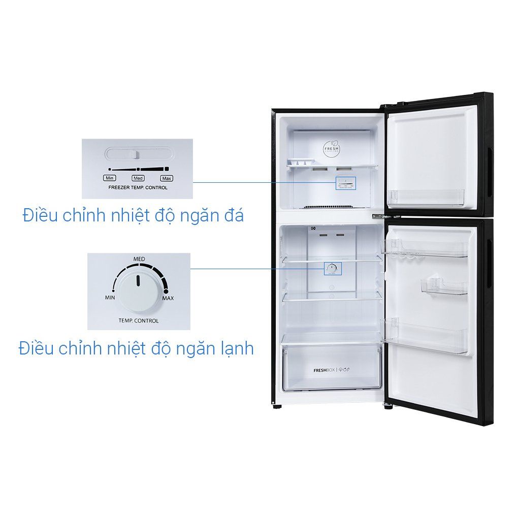 Tủ lạnh Aqua Inverter 189 lít AQR-T220FA(FB) -