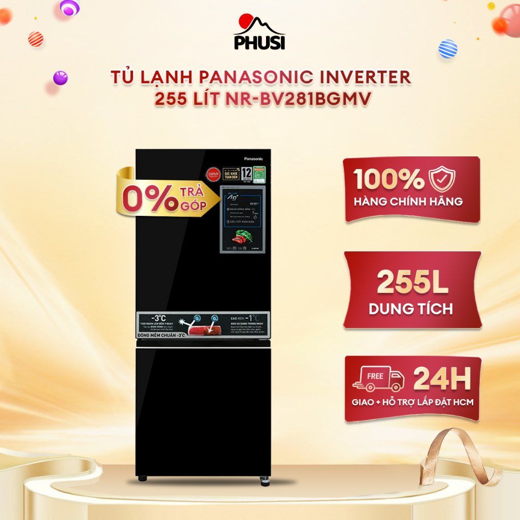 Tủ lạnh Panasonic Inverter 255 lít NR-BV281BGMV -