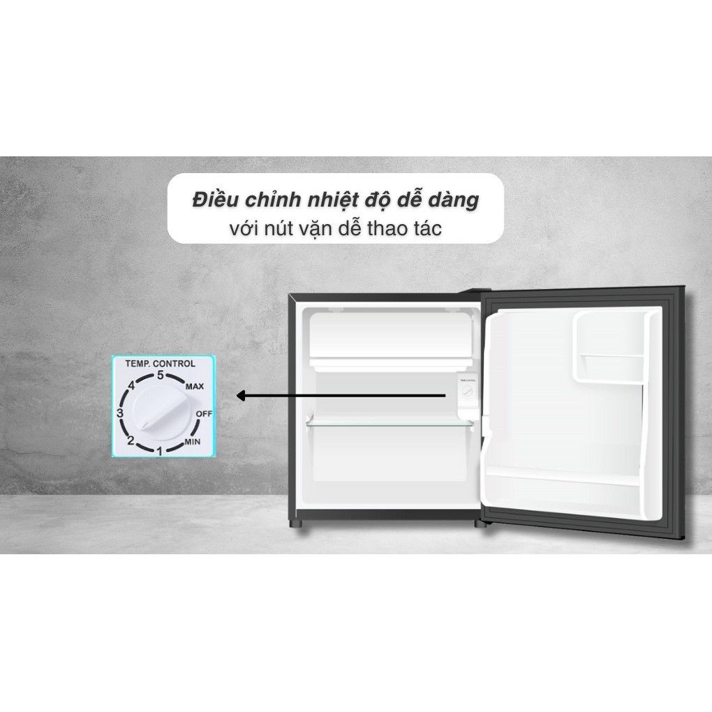 AQR-D60FA(BS) Tủ Lạnh Aqua Không Inverter 50 Lít AQR-D60FA(BS) [Giao lắp miễn phí HCM] Bảo Hành Chính Hãng