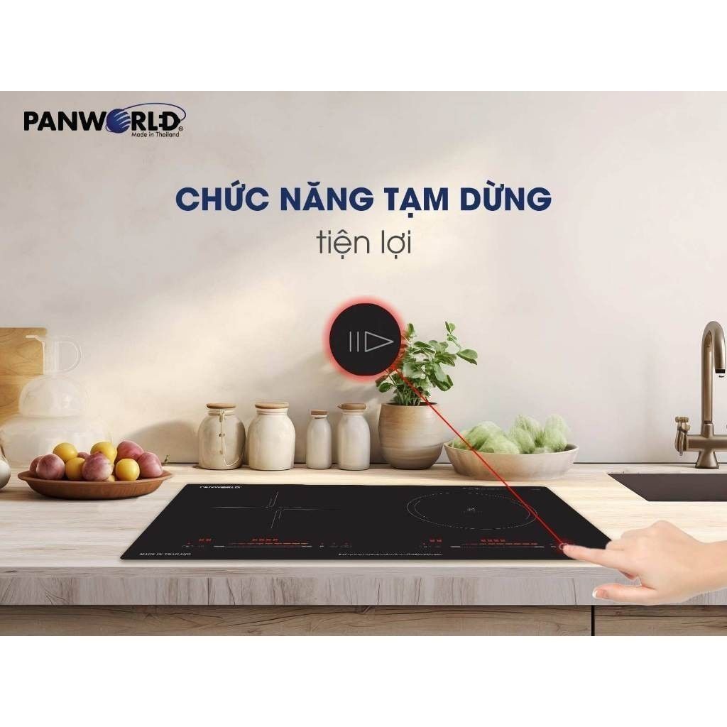 Bếp Điện Từ Hồng Ngoại Đôi Panworld PW-1983 Công Suất Lớn Không Kén Nồi Bảo Hành 24 Tháng