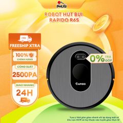 Robot hút bụi Rapido R6S kết nối WiFi, điều khiển bằng tiếng Việt thông minh