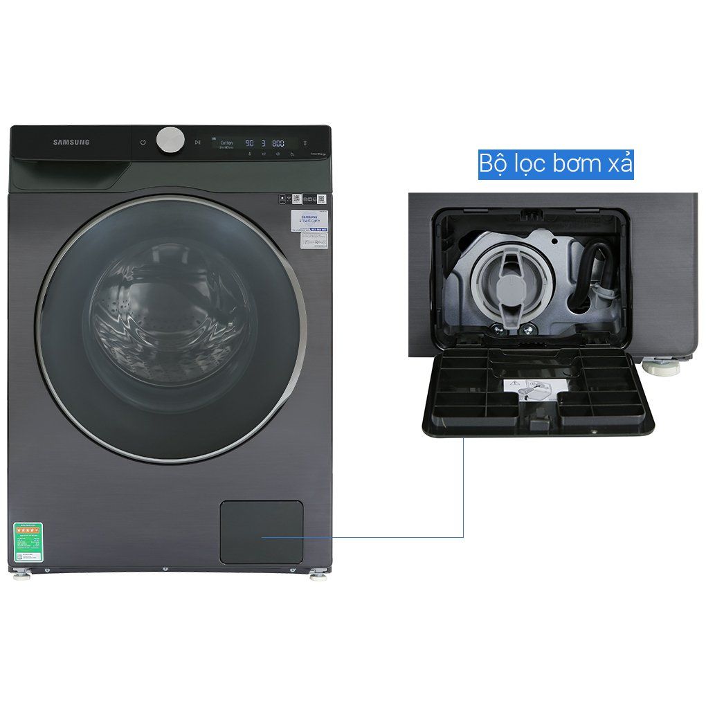 Máy Giặt Lồng Ngang Samsung Inverter 10kg WW10TP44DSB/SV