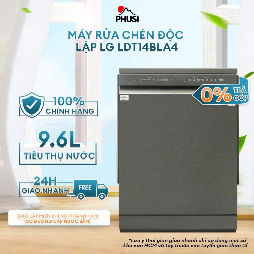 Máy rửa chén độc lập LG LDT14BLA4  [Giao lắp HCM]