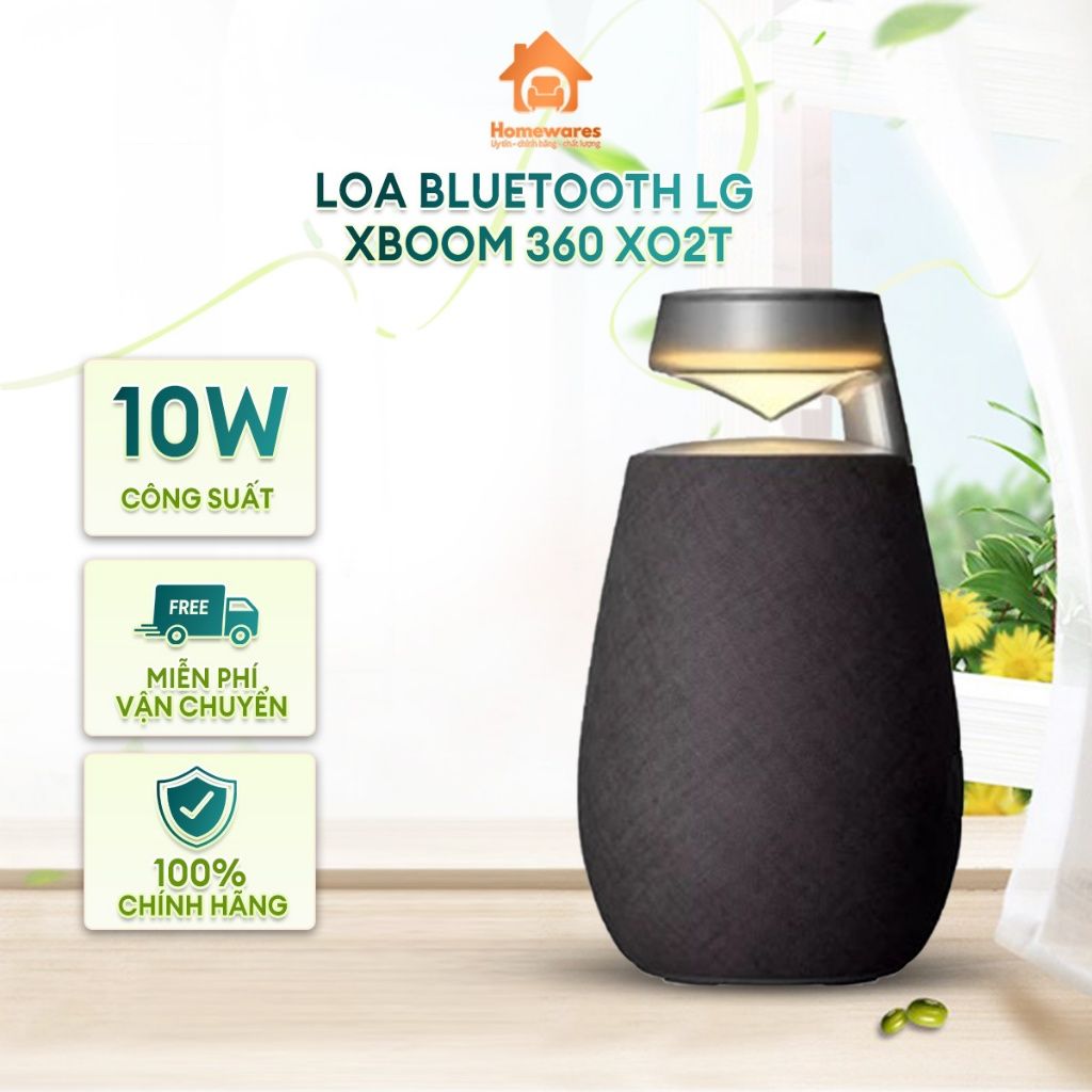 XO2TBK Loa LG Xboom 360 XO2TBK Âm thanh 360 độ, Chỉ báo pin, Ứng dụng Bluetooth, Chế độ nhiều loa