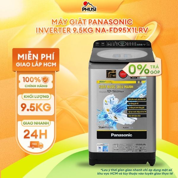 Máy giặt Panasonic Inverter 9.5kg NA-FD95X1LRV -